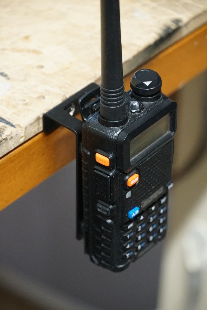 Black Universal radio mount