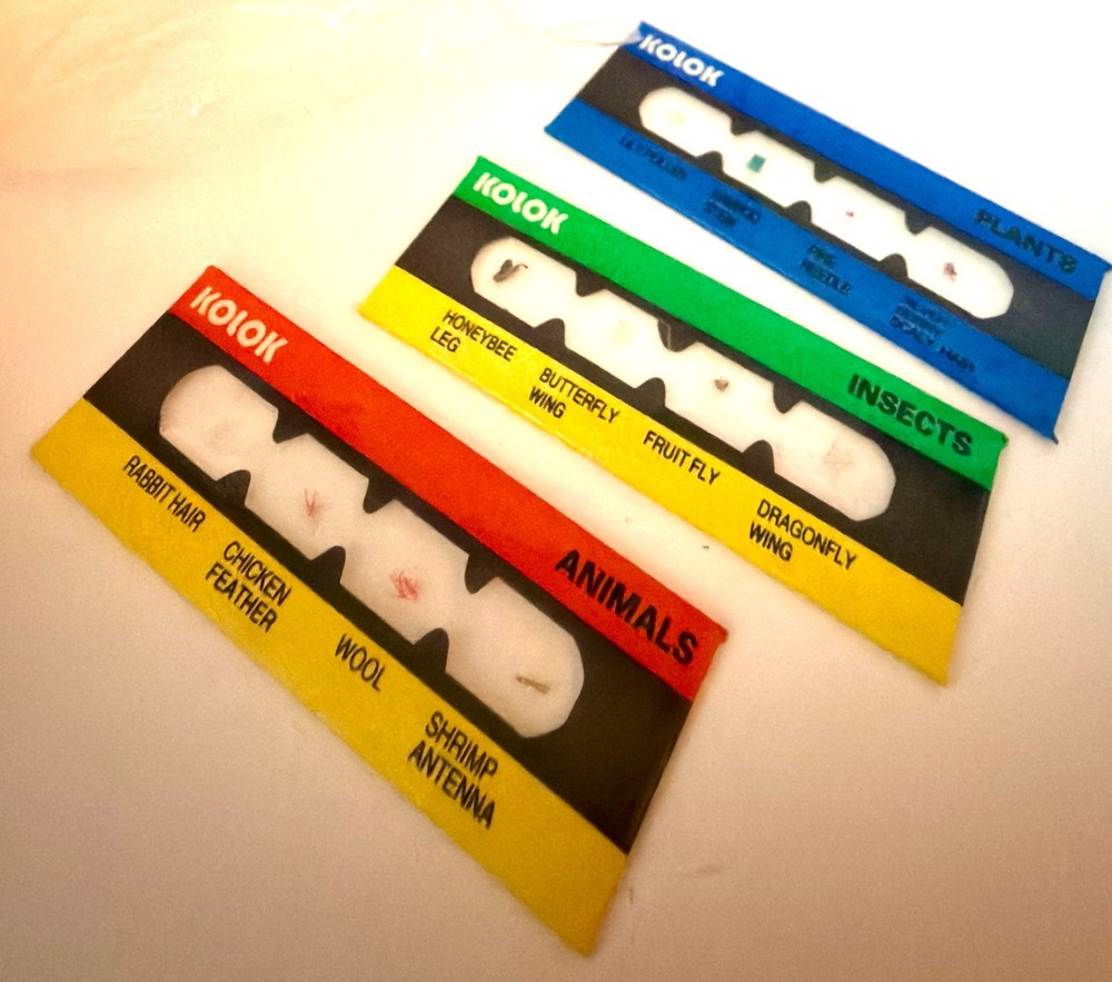 Motic LM-100 Microscope Kit WORKING w Case Sample Slides Tools Student Lab Set