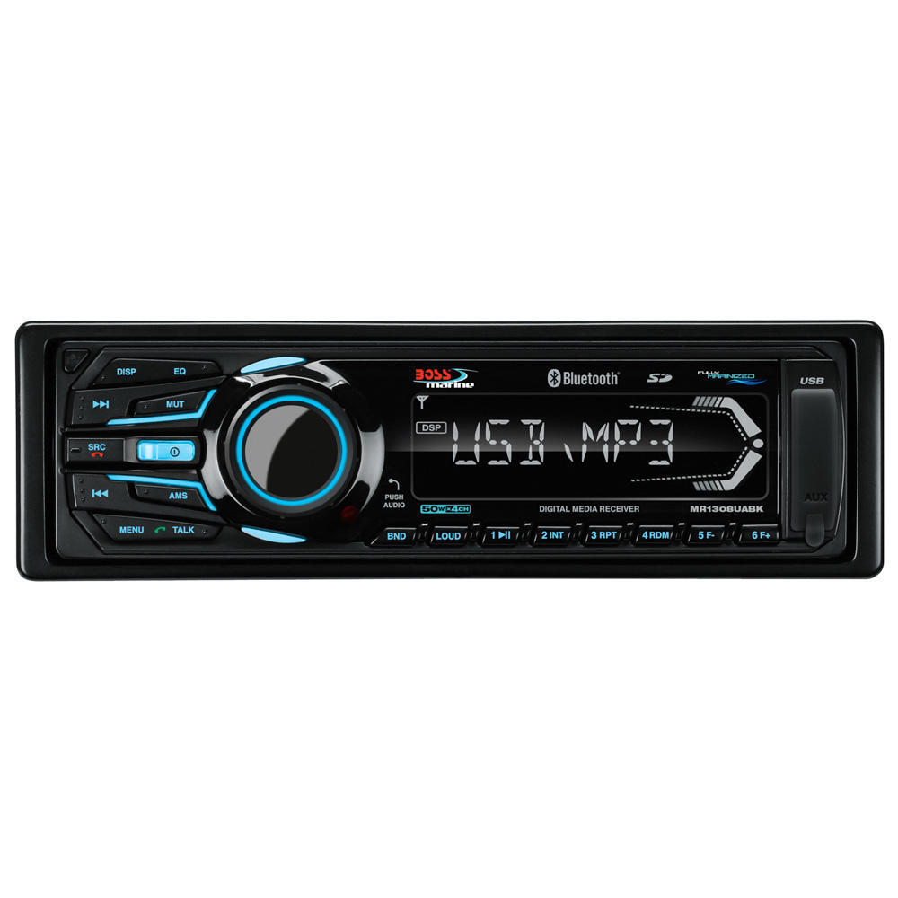 Boss Audio MR1308UABK Bluetooth Fully Marinized MP3 Digital Media Receiver