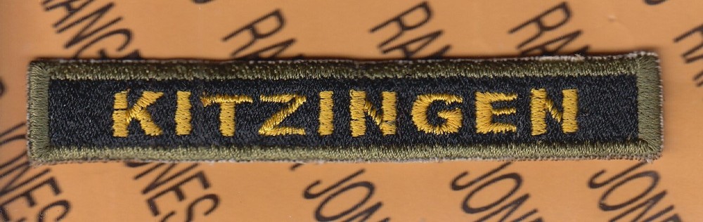 US Army 3rd Armored Division KITZINGEN Germany Armor Tank tab ~4" patch c/e