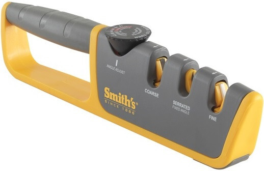 Smith's 50264 Adjustable Manual Knife Sharpener Grey/Yellow