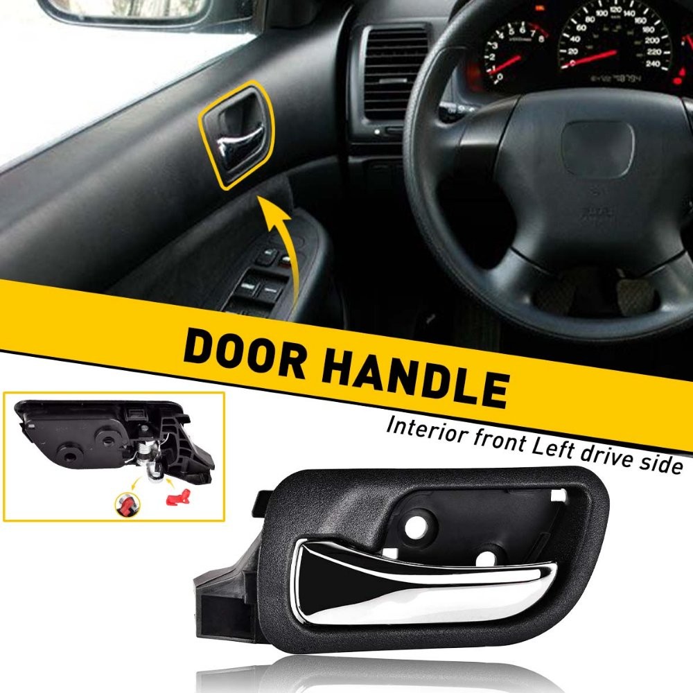 1x Front Left Driver Side Inside Interior Door Handle Fit 2003-2007 Honda Accord