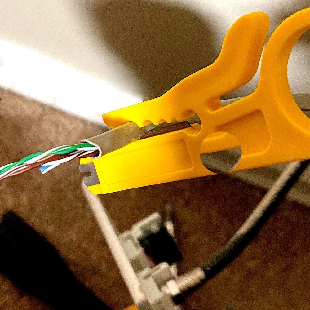 6 Pcs Mini Wire Stripper Tool, Small Strippers, Cable Yellow