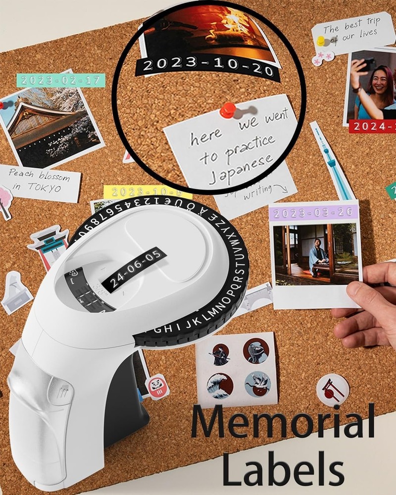 Phomemo Omega S Embossing Label Maker for Dymo 12966 Embossing Label Maker