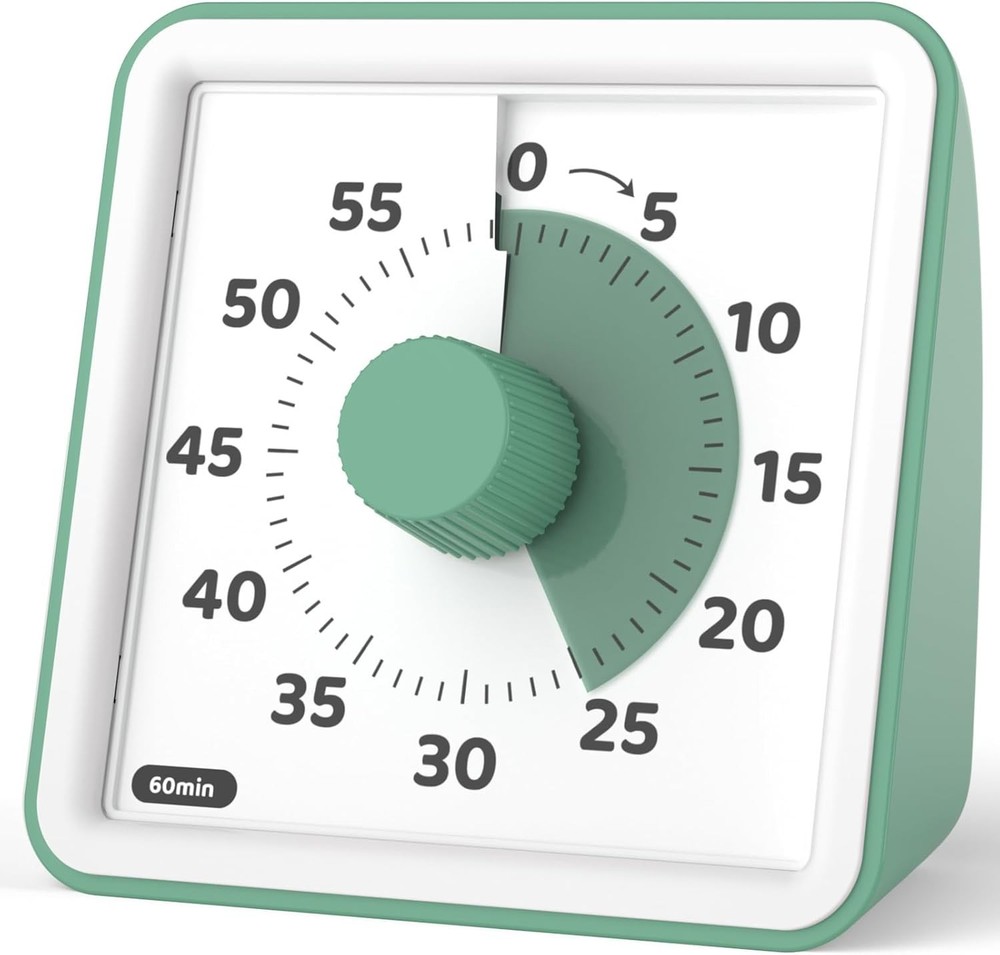Versatile 60-Minute Visual Timer for Kids - Perfect for Home, School & More