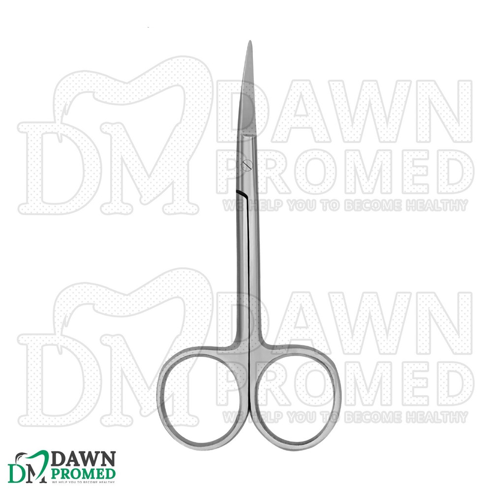 3 Pcs Iris Scissors 3.5” Curved Round Pattern Dental Veterinary Surgical Set