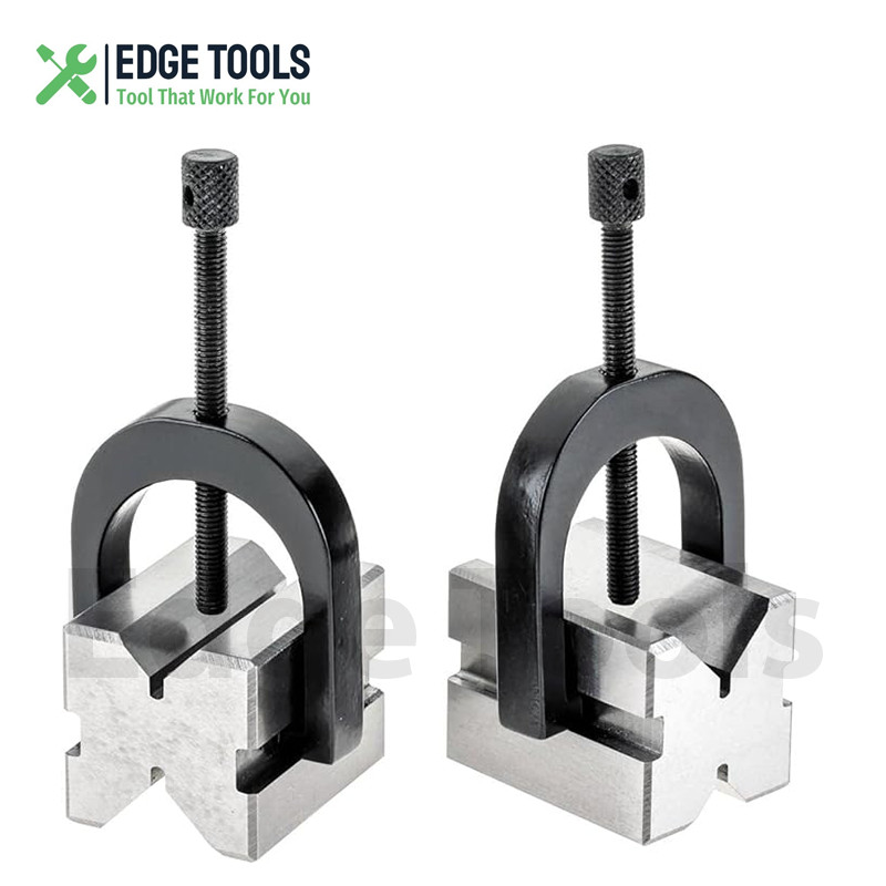 Precision Engineer All Steel Vee Blocks Clamp Set V Block Matched Pair TOOLS