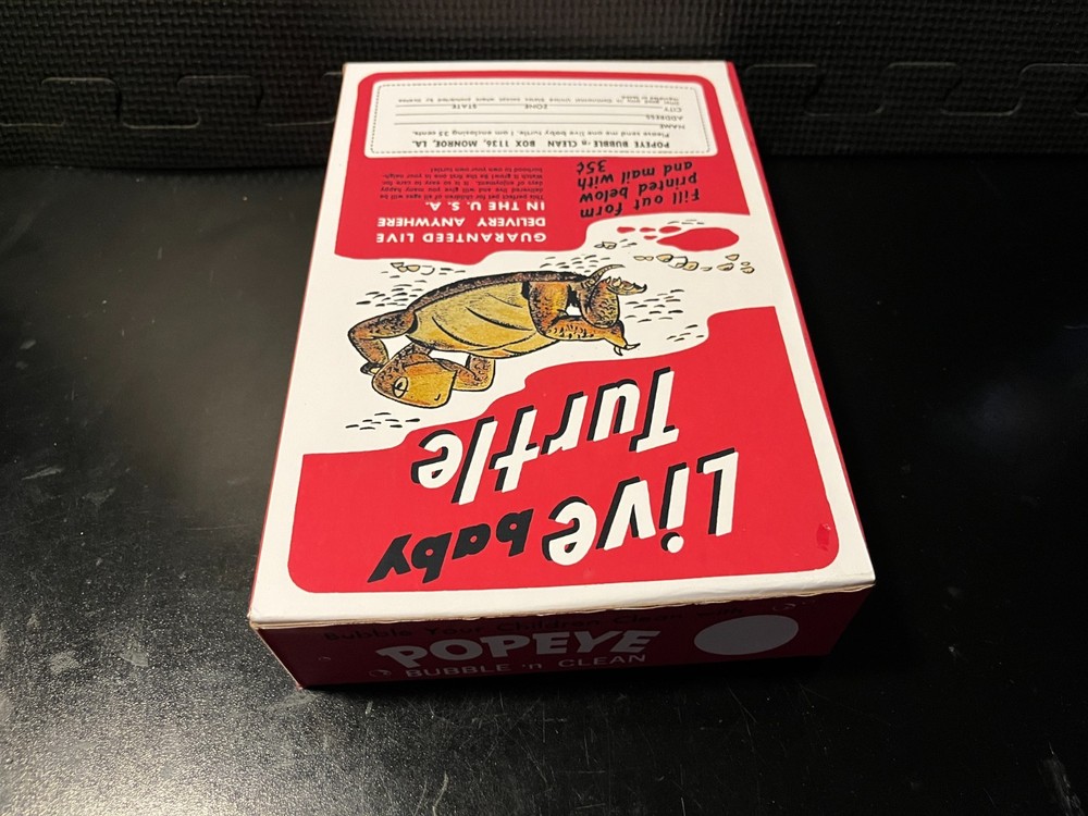 Popeye Bubble n Clean - Empty custom design display box