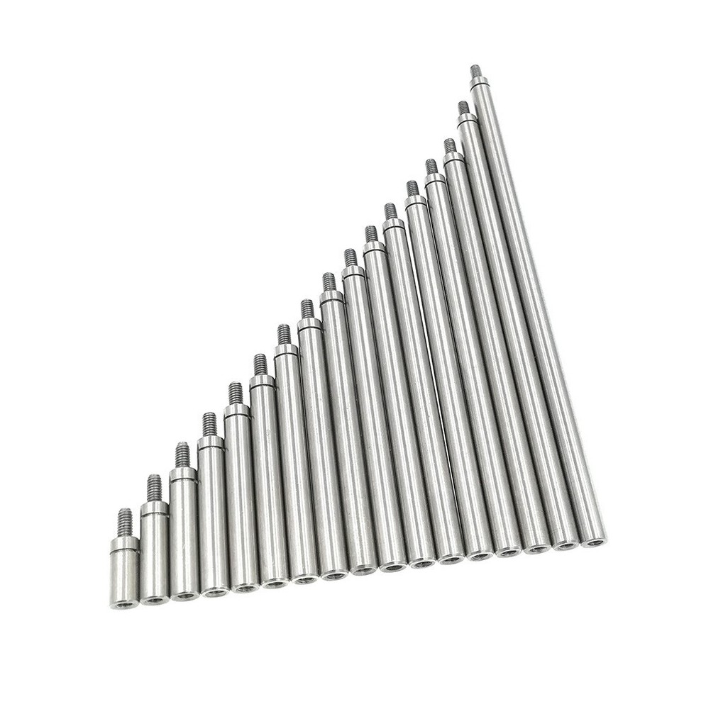 Indicator Extension Stem Φ4.5mm M2.5 Thread Extend Rod Comparison Gauge 17 pcs