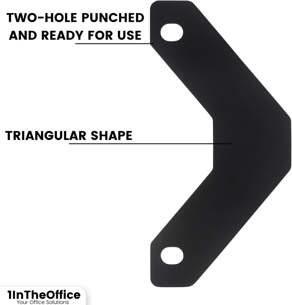 Binder Sheet Lifters, 11" X 8-1/2", Black, 20 Pack