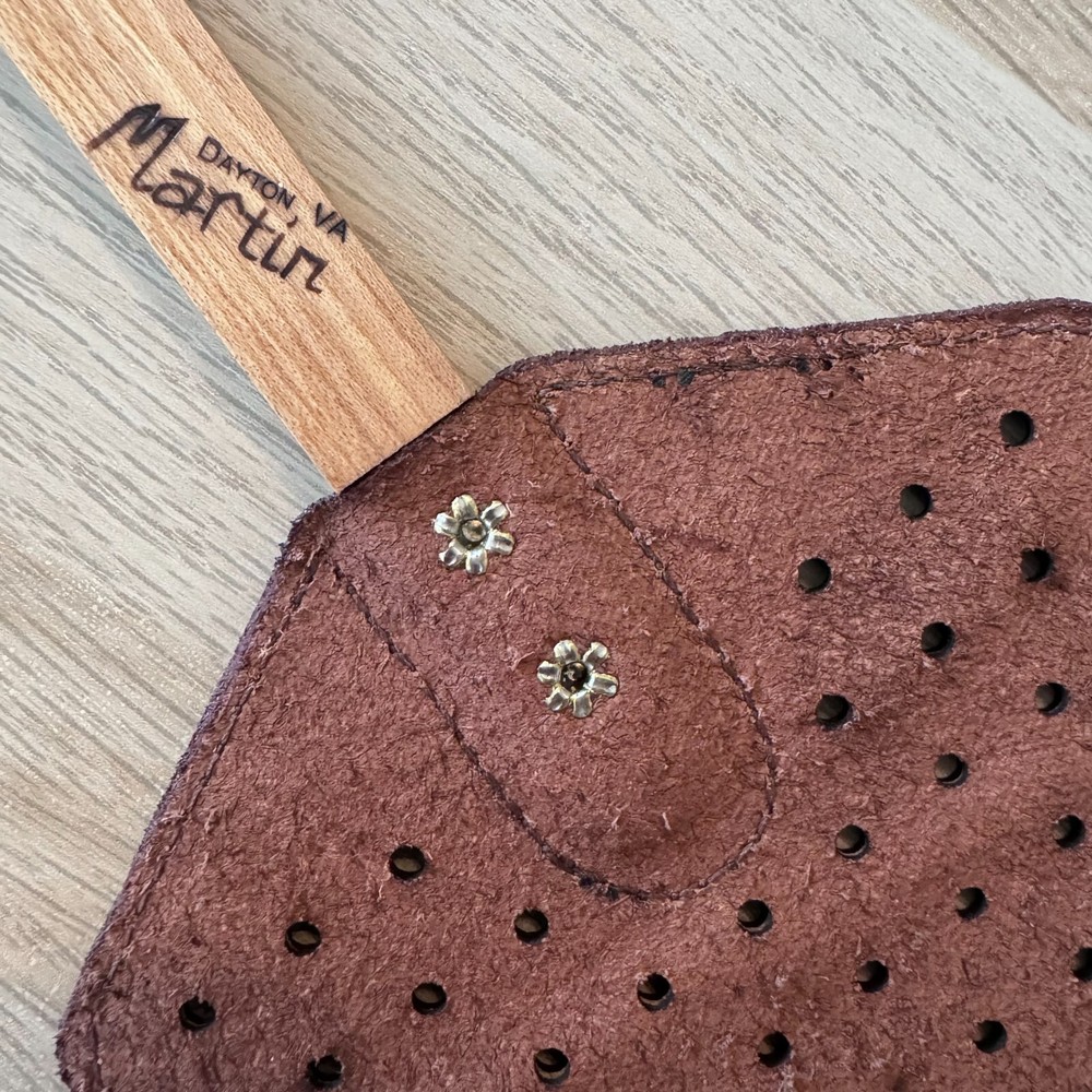Heavy Duty Leather Fly Swatter with Hickory Handle