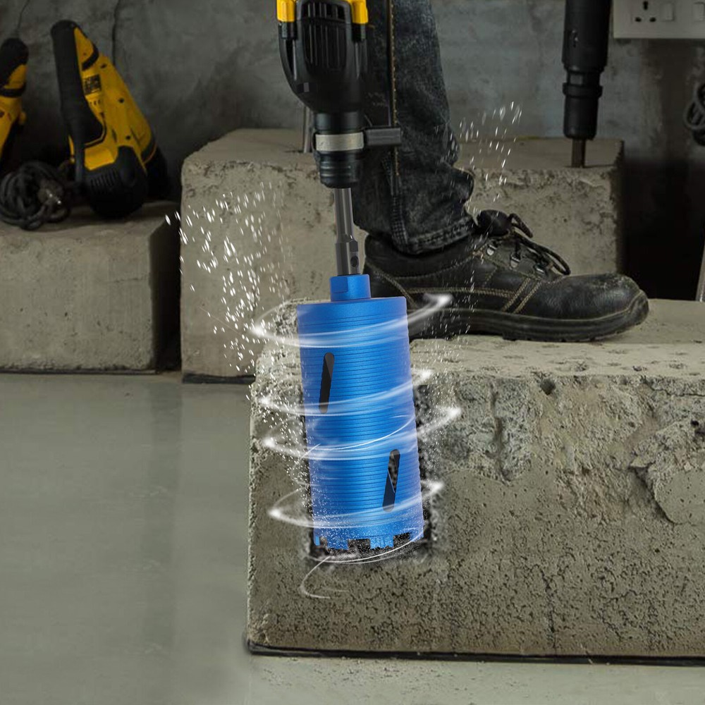 5/8 Inch Core Drill Bit Concrete Drilling Bit W/3 Adapters Thread Drill Bit