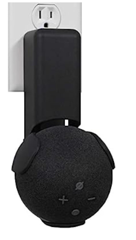 Echo Dot 4th Generation Speaker Wall Mount Stand Cradle Dot Holder Black NIB