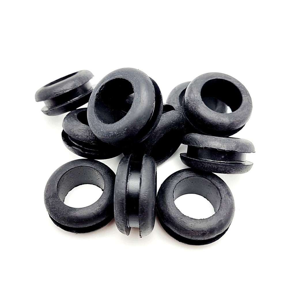 Rubber Cable Grommets for 1" Panel Hole with 3/4” ID for 3/16" Thick Panel