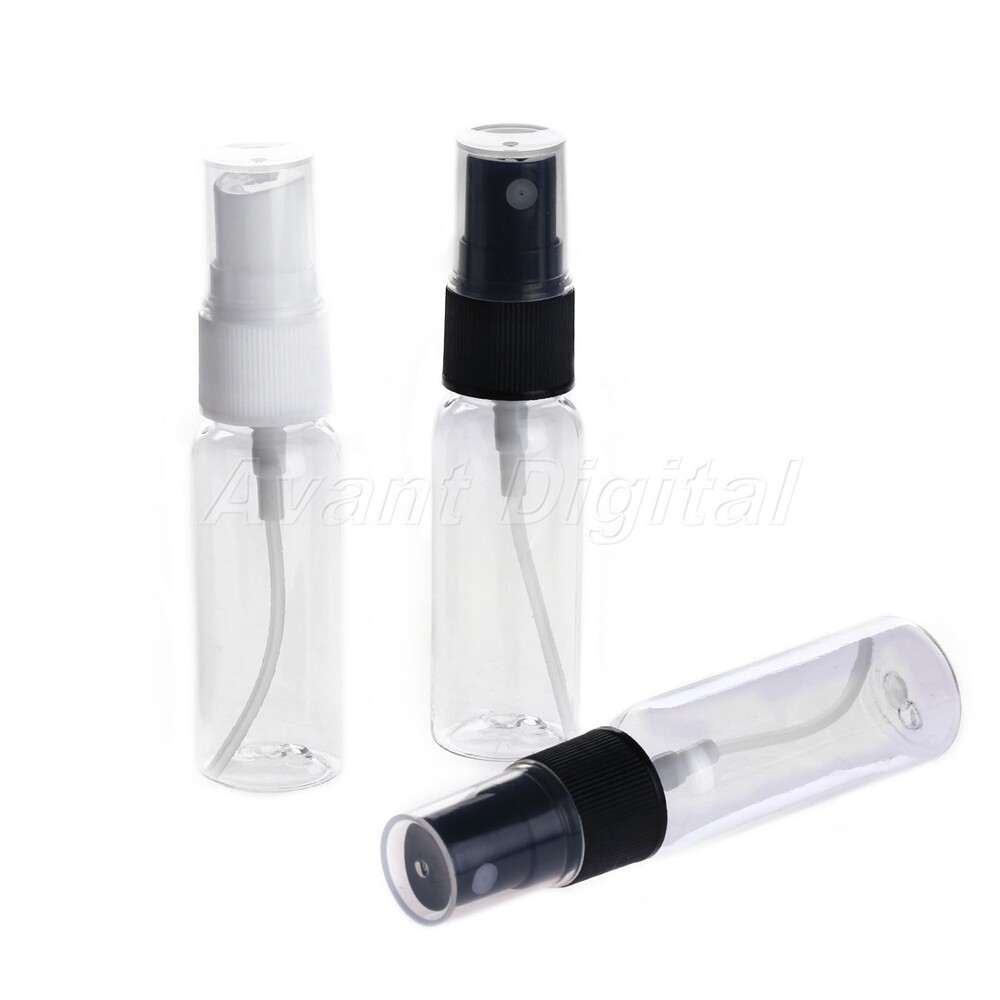 5pcs 20ml Durable Plastic Refillable Perfume Empty Bottle Pump Spray