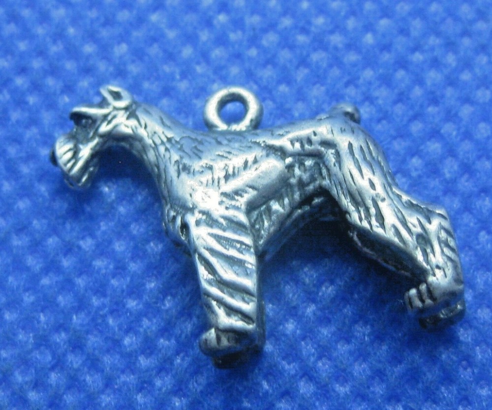 Sterling Silver Schnauzer Charm
