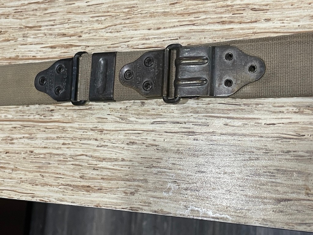 Scarce Original WW1 US Military Kerr NoBuckl P-17 Rifle Sling Brass Eddystone