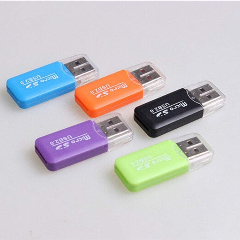 USB 2.0 Micro SD SDHC TF Card Reader Memory Adapter for PC Laptop Camera Lot