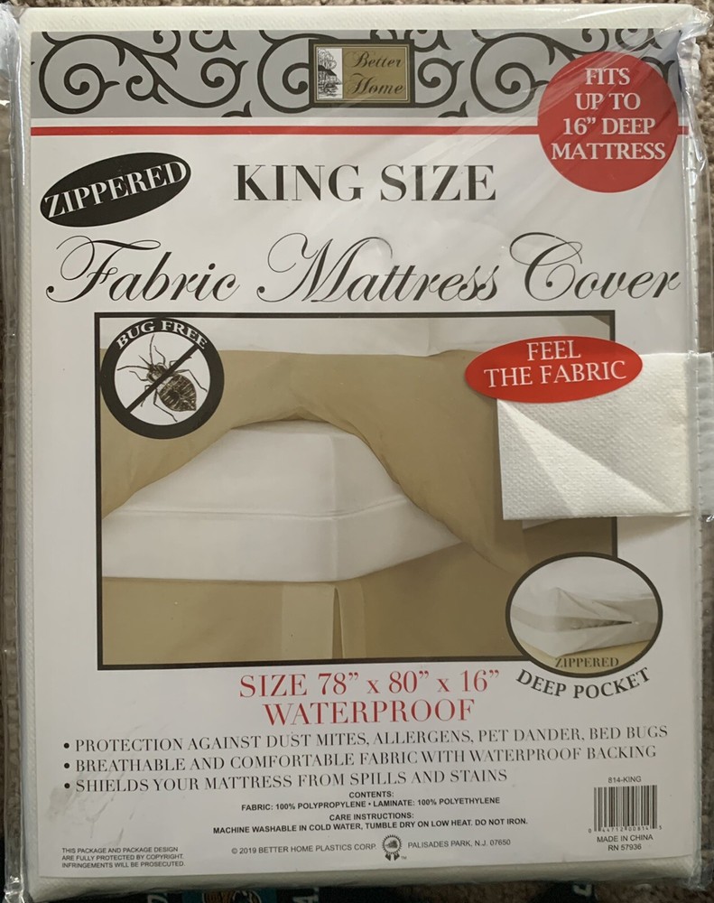 ZIPPERED Fabric Mattress Covers - 16 Inch Deep