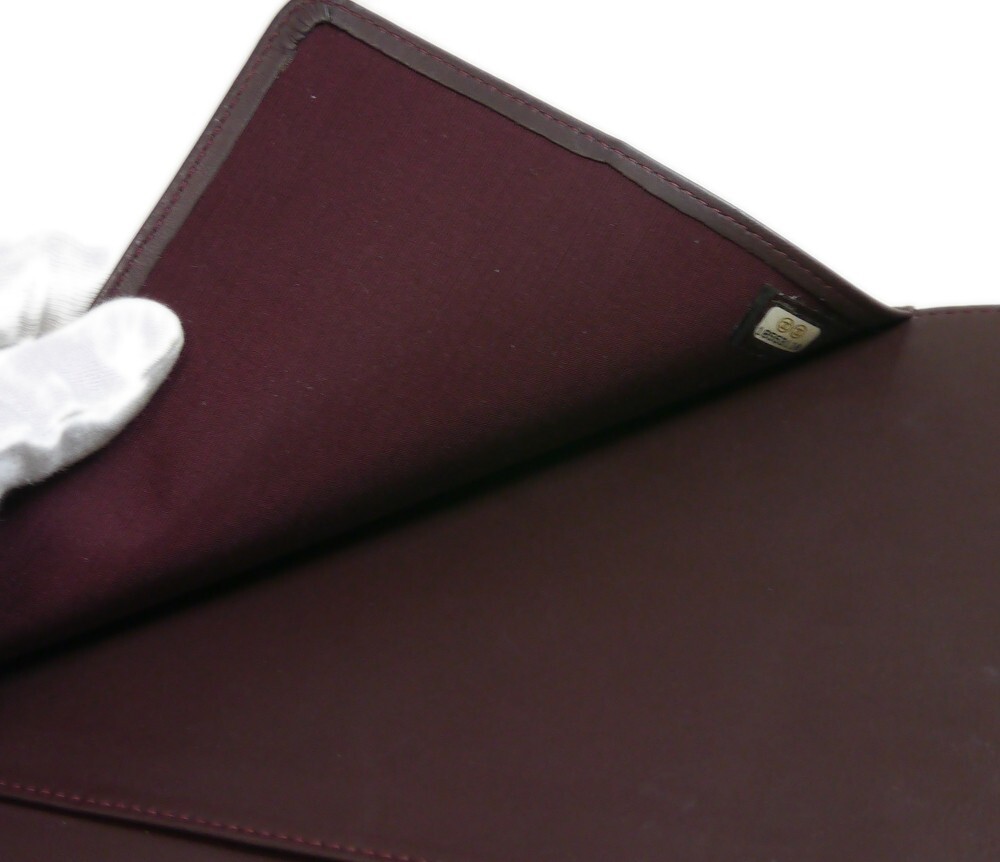 Authentic CHANEL Notebook cover lambskin COCO mark Leather #4174