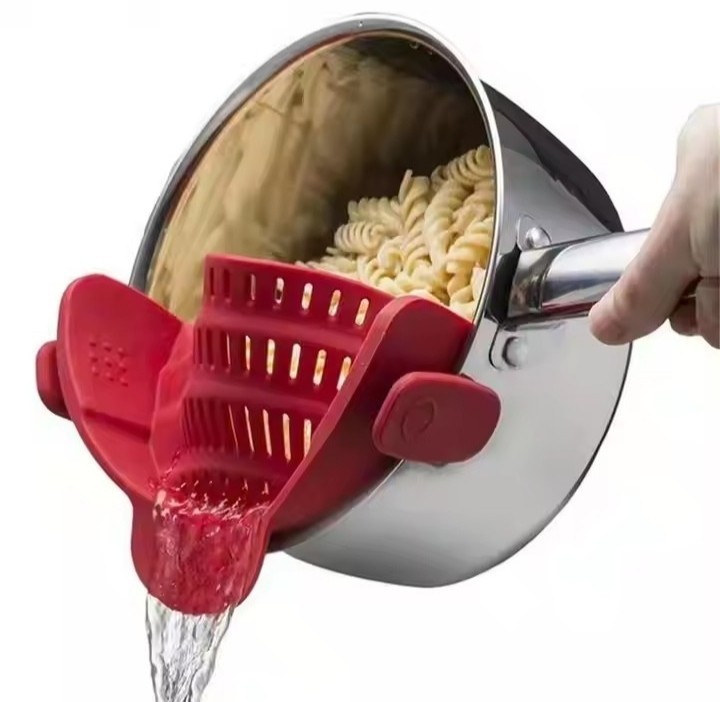 Adjustable Clip-On Pot Strainer for Pots, Pans & Bowls – 1Pc