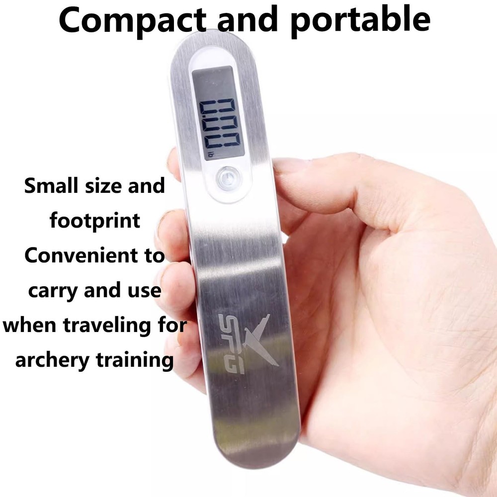 FUNTRESS Bow Scale for Draw Weight Archery Digital Poundage silver