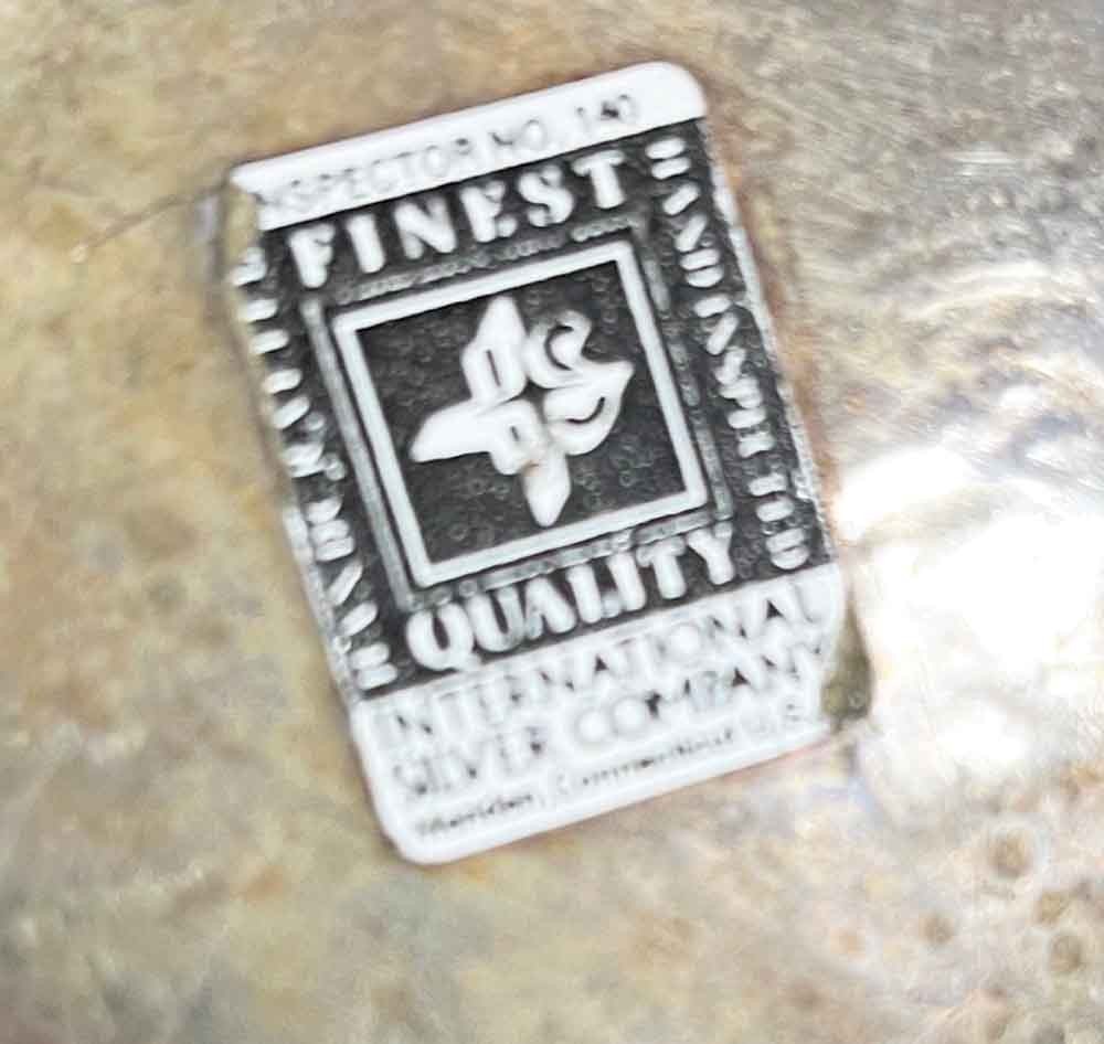 * Vintage 16" Ornate Rectangular International Silver-Plated Serving Tray