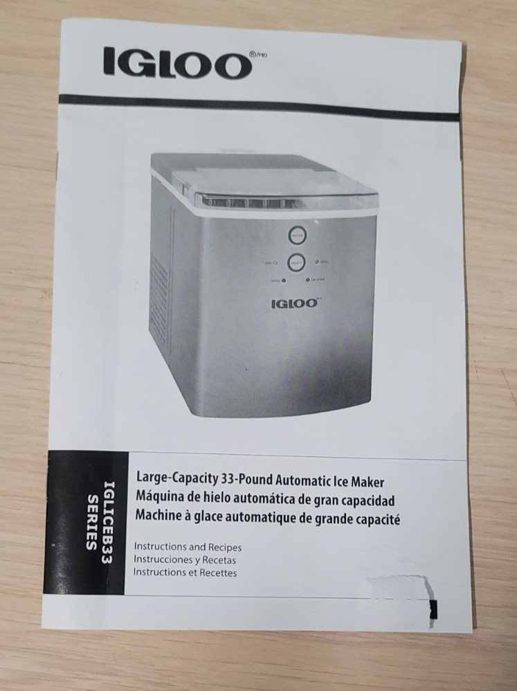 Igloo 33 Lb Automatic Portable Countertop Ice Maker Machine, Aqua