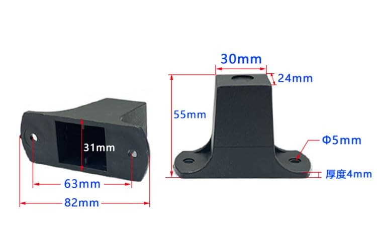 CCeCCe 4 Pack Rolling Duffle Bag Feet Replacement with Mount Hardware...