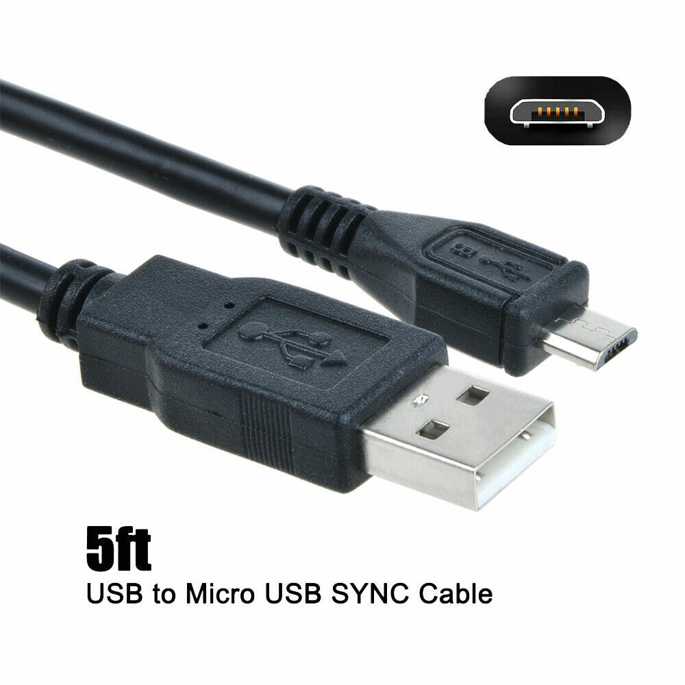 Aprelco 5ft USB Cable for Logitech Harmony 700 Remote Control Laptop Power Cord