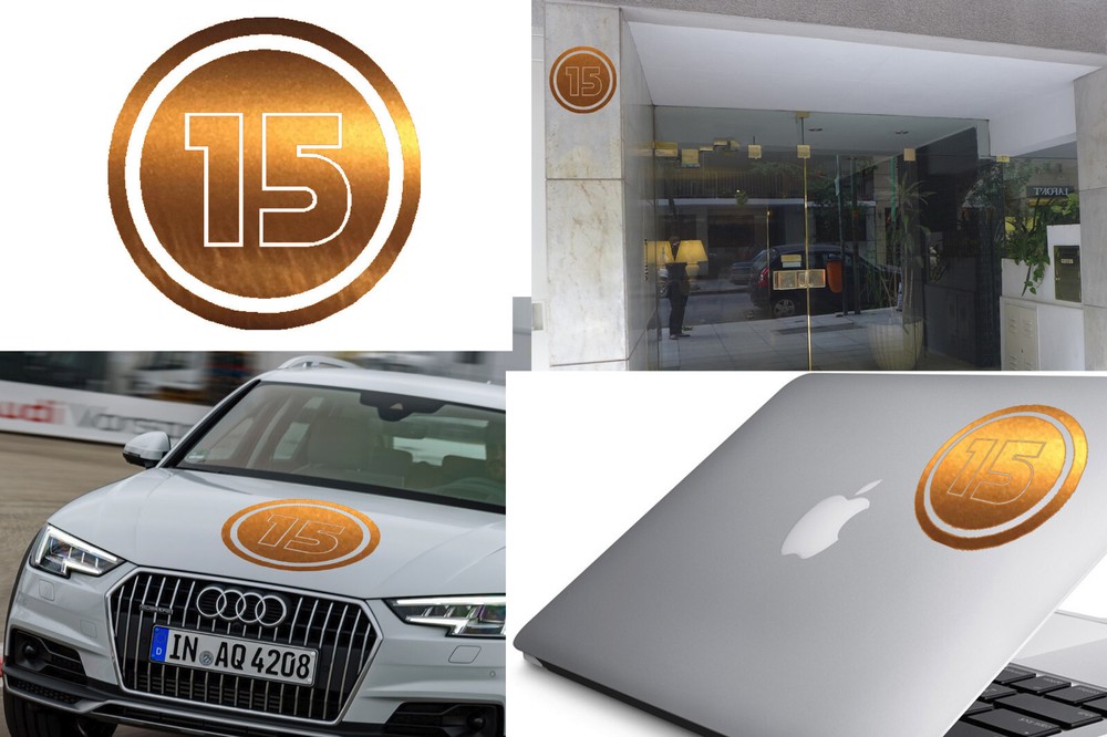 Number 15, Sticker Vinyl Version v02c