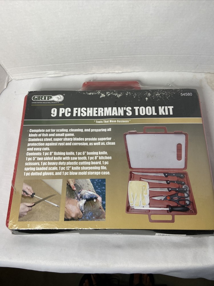54580 GRIP 9 PC Fisherman’s Tool Kit