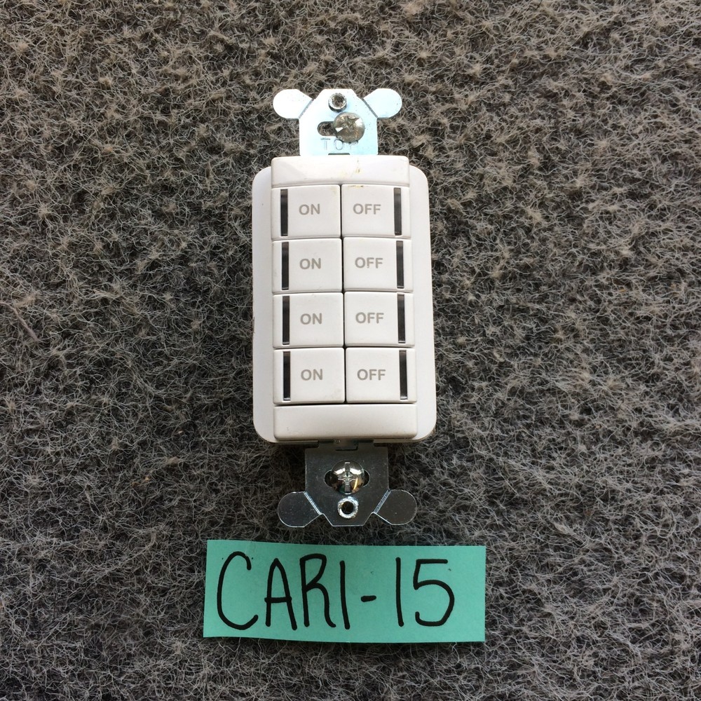 Acuity Controls NPODM 4P WH Push-Button Wallpod (White) Sensor Switch