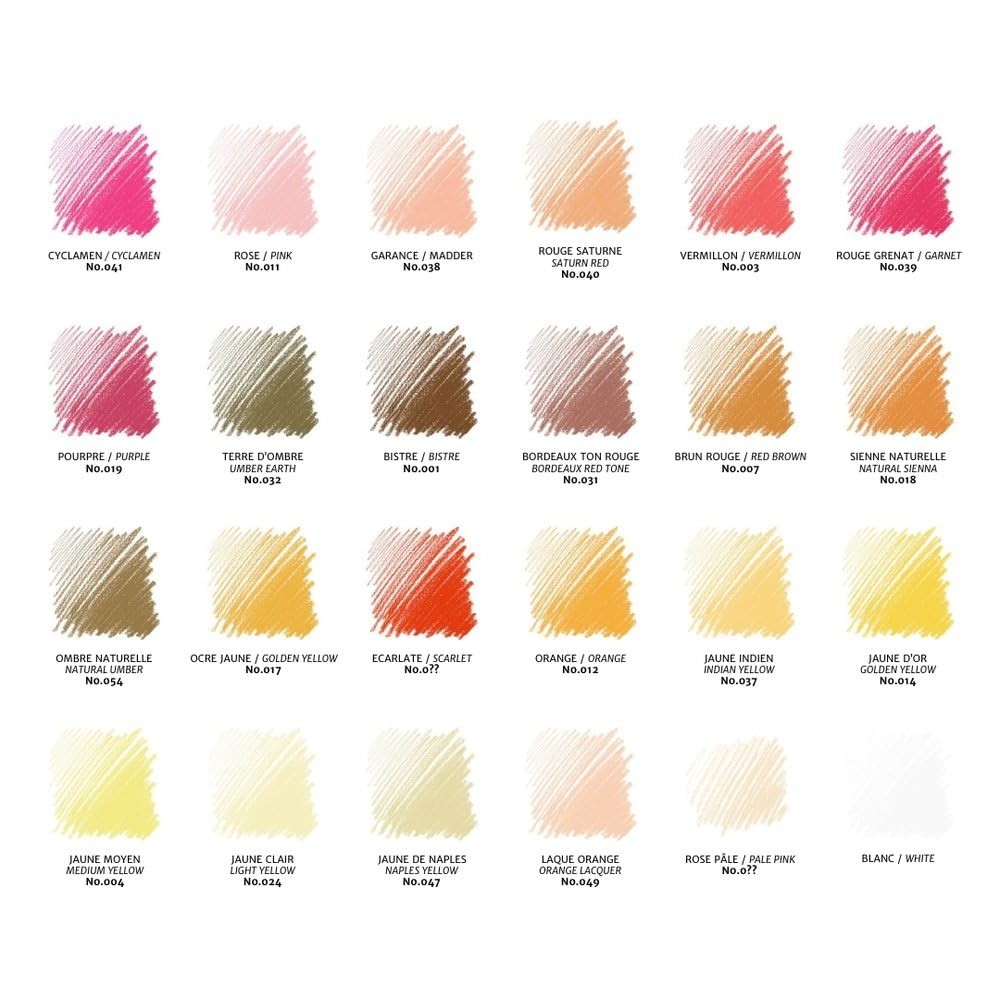 Conte Carres Crayons - 48 Assorted Colours