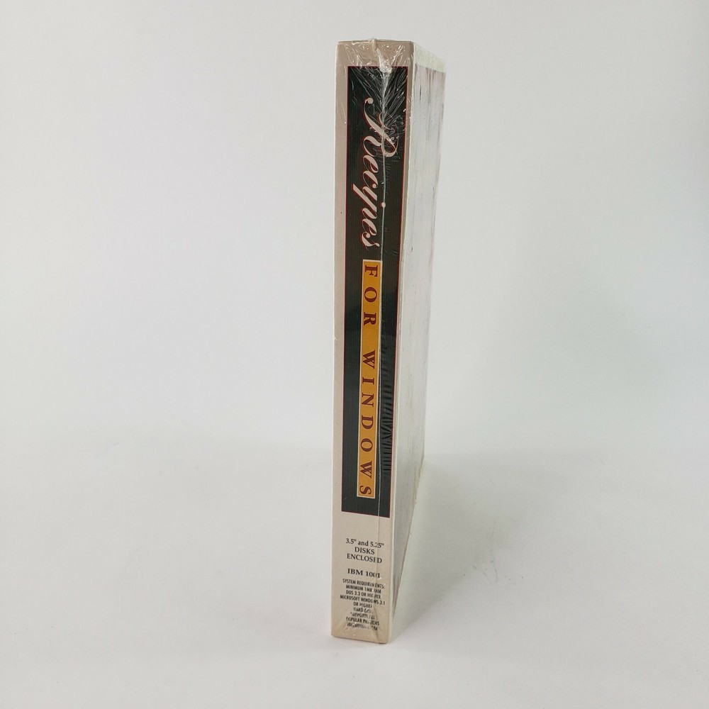VTG 90's Software Recipes for Windows Odyssey Computing Inc 3.5/5.25 Disk SEALED