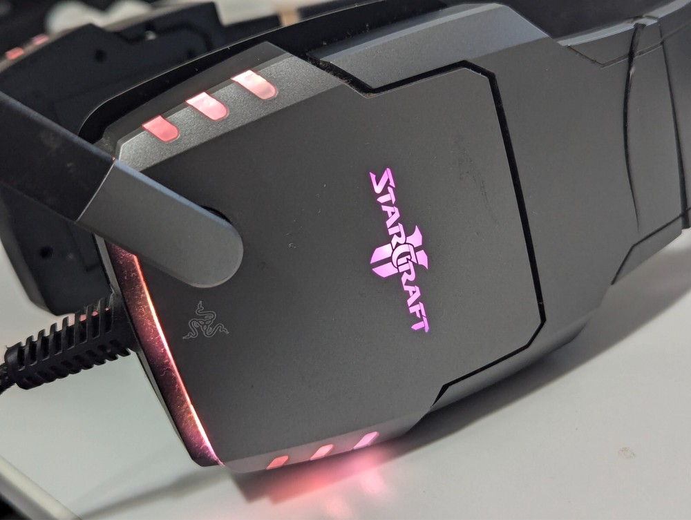 Razer Banshee Starcraft II Gaming Headset PC/Mac READ DESCRIPTION