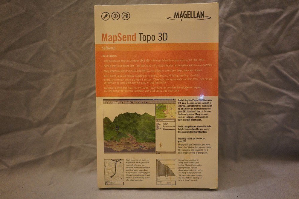 Magellan MapSend Topo 3D Factory Sealed