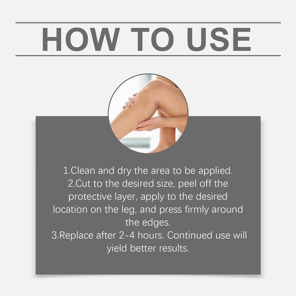 2026 Vein Target Microneedle Patch Natural Leg Care Patch New