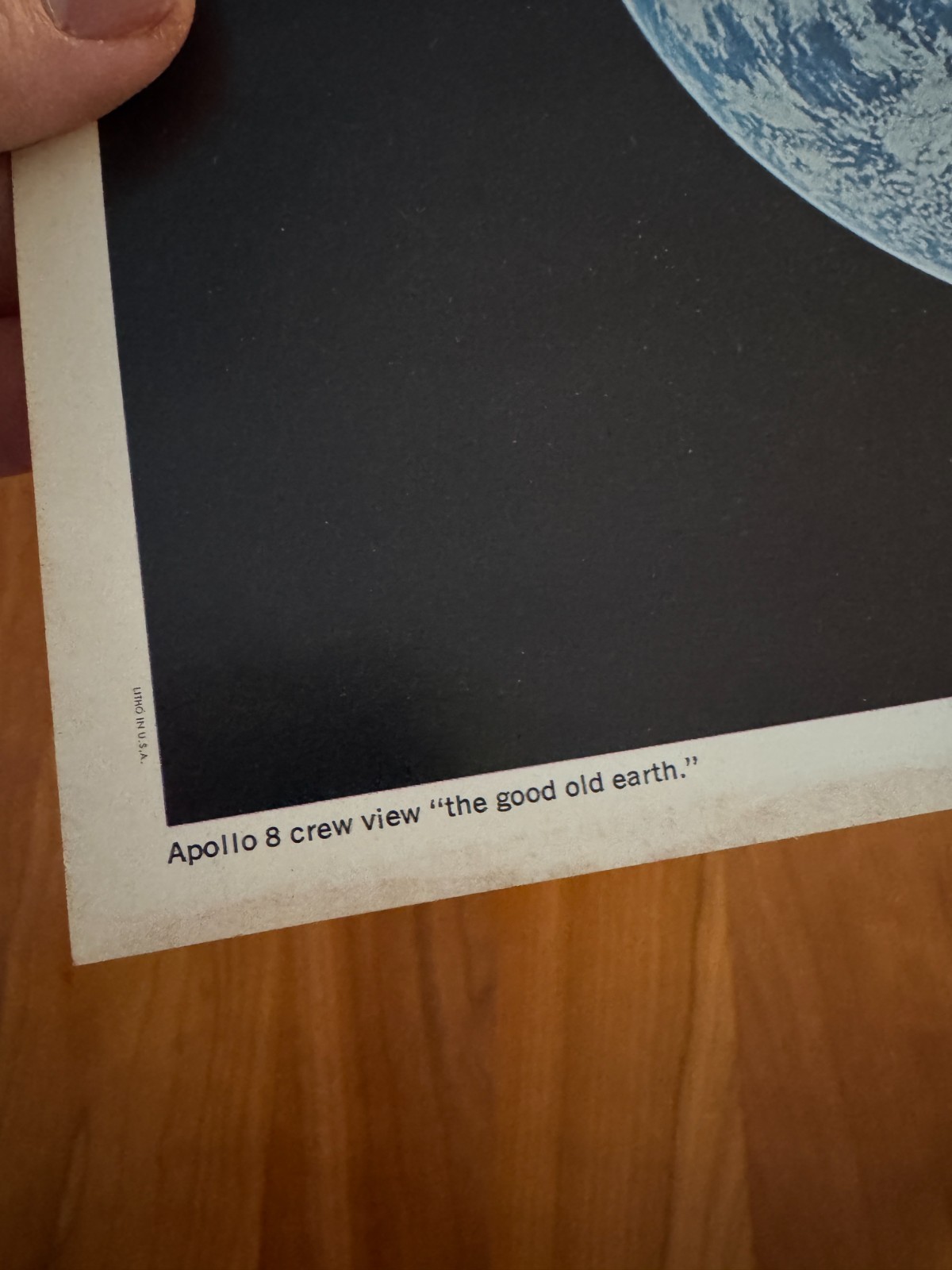 VINTAGE! Set of 2 Official Late 1960s NASA Pictures Space Exploration Moon Earth