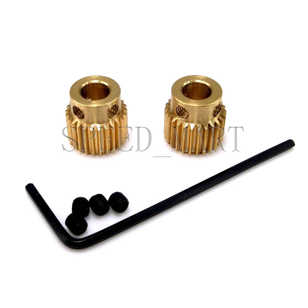 2PCS RepRap 3D Printer Extrusion Head Special Gear Inner Hole Diameter 5mm