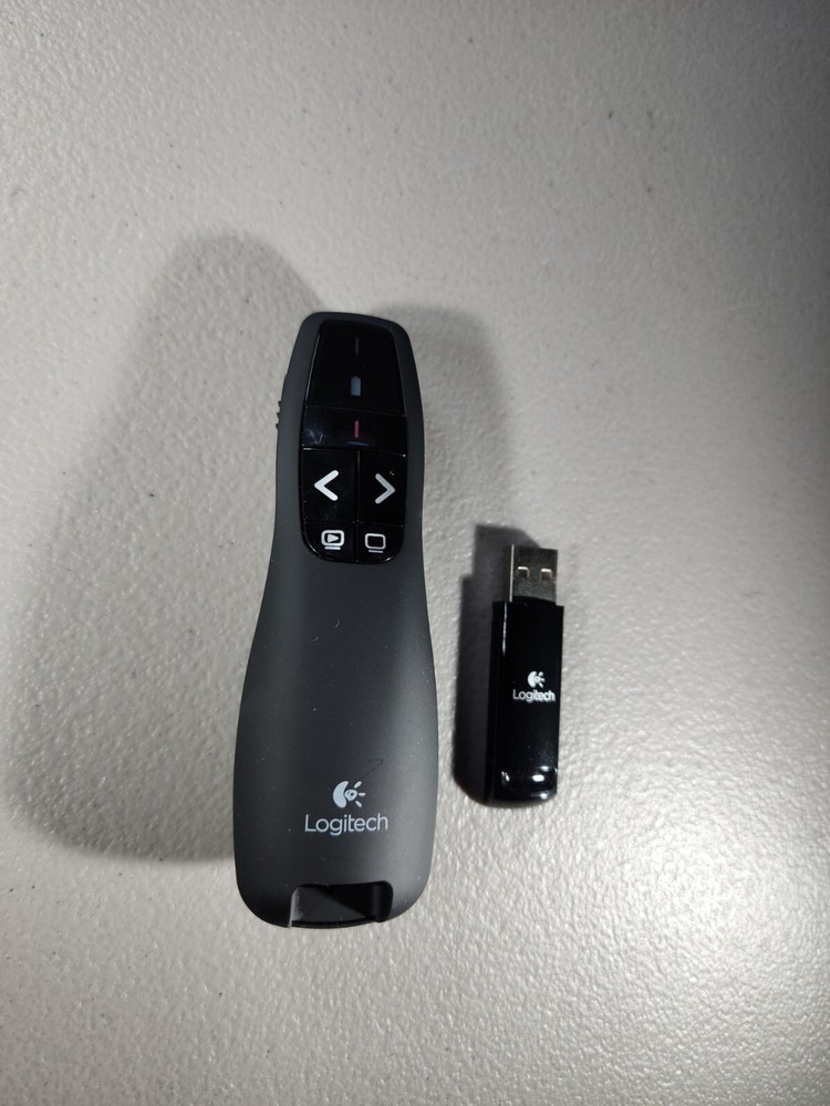 Logitech R400 Presenter Remote Control with Laser Pointer & Dongle
