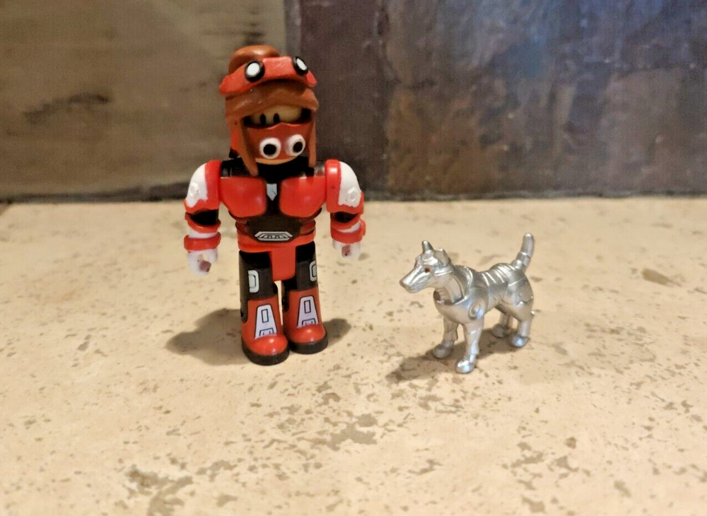 Roblox Hayley The Tech Mage 2.75" Replacement Figurine + 1" tall silver dog