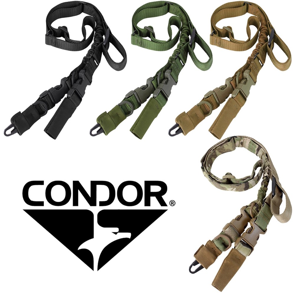 Condor US1009 Stryke Single Bungee Conversion 2 Point Quick Release Rifle Sling