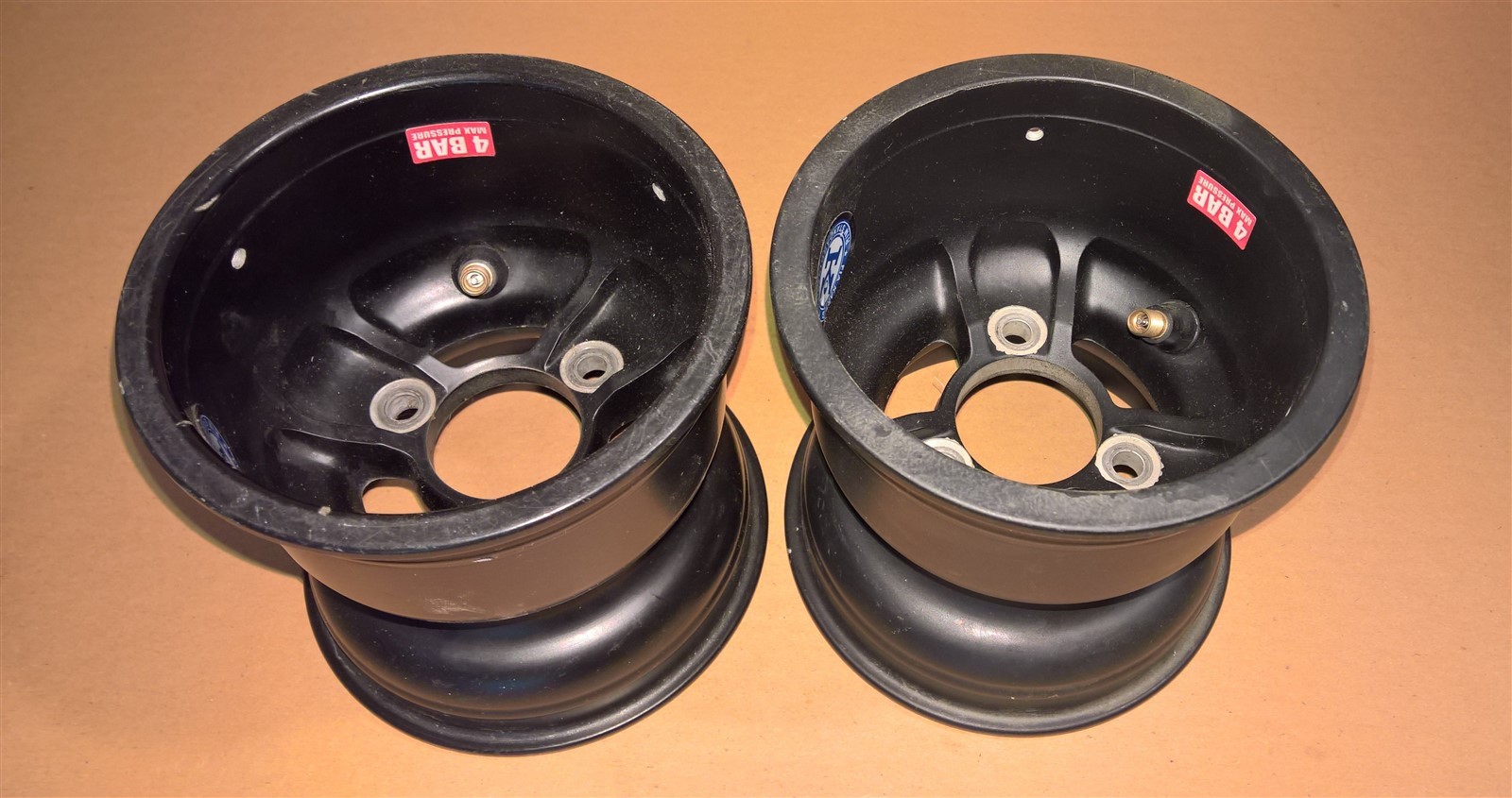 (QTY 2) DWT Douglas 5" x 130mm Low Volume Magnesium Beadlock Kart Wheel