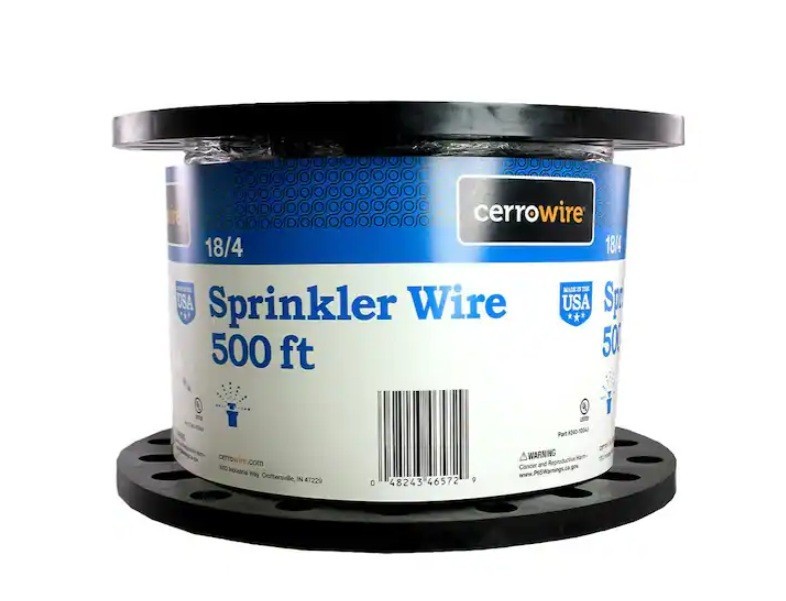 Cerrowire 500 ft. 18/4 Black Solid Copper Sprinkler Wire