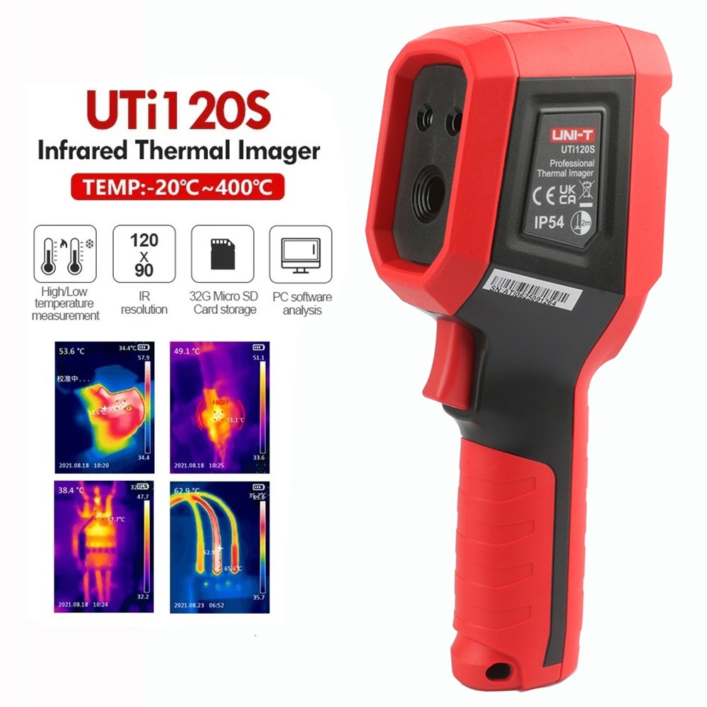 UNI-T UTi120S Infrared Thermal Imager, -20℃~400℃, 120x90 IR Resolution