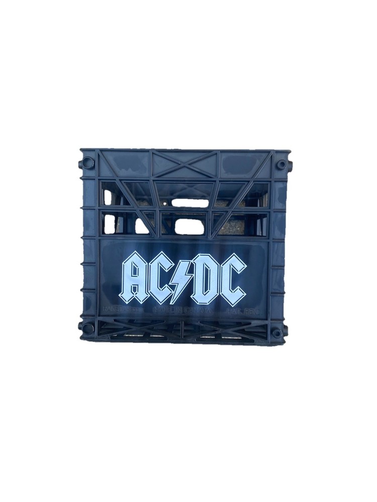 AC/DC KOOL KRATE Crate Only Black 5" CD Storage Crates