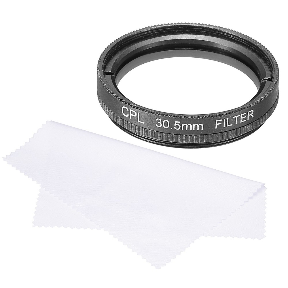 30.5mm Circular Polarizer Filter, Polarizing Filter with Cleaning Cloth