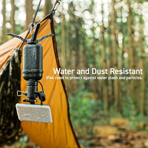 NESTOUT Outdoor Camping LED Panel Flashlight w/ Mini Tripod, FLASH Beige