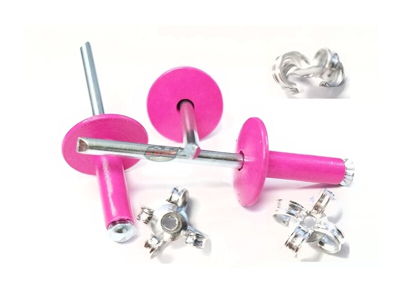 Pink 3/16" Rivet Large Head Exploding Banana Peel Aluminum Pop Rivets 250 pack